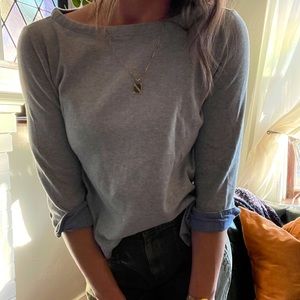 Vintage Boatneck Nautica 3/4 sleeve top